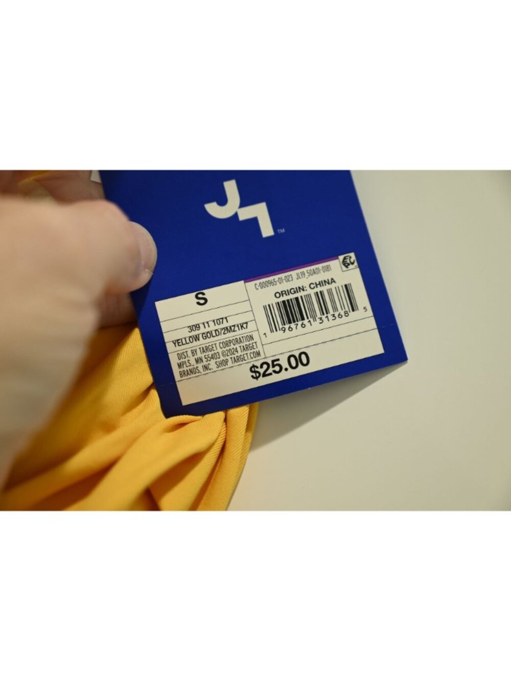 NEW JoyLab Tiered Active Skort Built-In Shorts Ruched Side Yellow Gold Size M - Picture 8 of 8